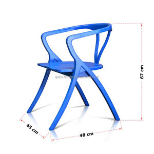 Silla de Comedor de Madera de Teca Maciza de Diseño Antiguo Escandinavo, Cojín Pintado en Verde Azulado, Convertible y Ajustable para Uso en Cocina y Hogar - Product Image 2