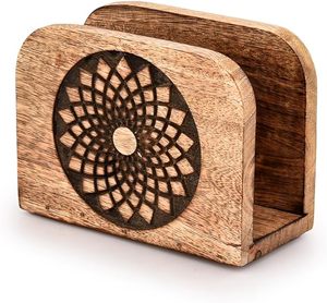 Napkin Holder Mango Wood Napkin Holders For Kitchen Upright for Kitchen <b>Dining</b> Room <b>Table</b> Decor Indoor & Outdoor Use home decor - Product Image 5