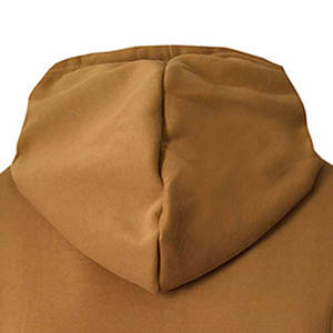 Sweat à capuche personnalisé décontracté OEM en coton, style streetwear, gris beige noir, trois tons, en molleton respirant, pull pour homme, idéal pour l'entraînement professionnel en salle de sport - Product Image 3
