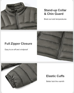 Wholesale Custom High Quality Winter Men's Varsity <b>Jacket</b> with Stand Collar Plus Size Customized Color & Logo - Product Image 4