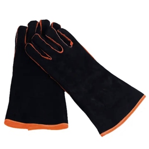 Guantes de Soldador de Cuero Vacuno Reforzado, Protección Industrial de Seguridad Laboral, Resistentes al Fuego, Duraderos, Anti-Calor y Chispas - Product Image 5