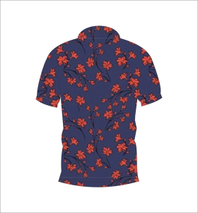 เสื้อโปโลพิมพ์ลายดอกไม้แบบกำหนดเอง แขนสั้น สวมใส่สบาย เหมาะสำหรับกอล์ฟ เทนนิส ชุดทีมฤดูร้อน - Product Image 6