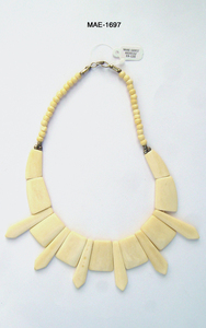 Collar de Cuentas de Hueso Estilo Étnico con Forma de Corazón, Joyería de Moda Unisex, Cadena de Eslabones, Collares de Fiesta, Venta al por Mayor - Product Image 6