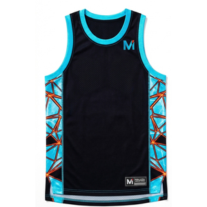 ชุดยูนิฟอร์มบาสเก็ตบอลแบบซับลิเมชั่นเต็มตัว ระบายอากาศได้ดี ซับเหงื่อ แห้งเร็ว เสื้อและกางเกงขาสั้นสำหรับฝึกซ้อม แบบยูนิเซ็กซ์ พิมพ์ลาย - Product Image 1