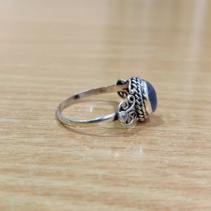 แหวนพลอยมูนสโตนแฟนซี เงินแท้ 925 แหวนแต่งงานทันสมัยสำหรับทั้งชายและหญิง - Product Image 3