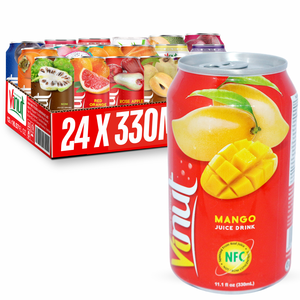 Bebida de Jugo de Mango 330ml (11.1 fl oz) Sin Azúcar, Fabricante de Bebidas de Marca Privada OEM ODM - Product Image 1