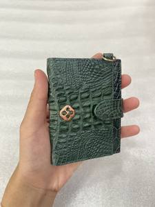 ที่ใส่บัตรเครดิตหนังจระเข้แท้10x8ซม. โลโก้ตามสั่งสี - Product Image 2