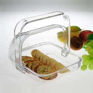 Vajilla acrílica Cesta de repostería con tapa giratoria - Product Image 3