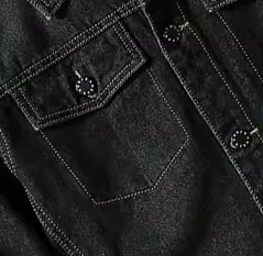 Veste en jean vintage décontractée de haute qualité pour homme, vêtement en denim uni teint, fabriqué au Pakistan. - Product Image 6