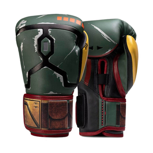 Gants de boxe en cuir personnalisables de haute qualité, fermeture auto-agrippante, sangle de poignet réglable, séchage rapide, respirants, unisexes, pour l'entraînement - Product Image 1