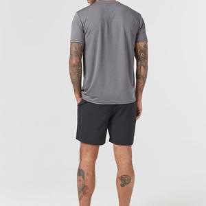 Ensemble de vêtements de sport pour hommes, à séchage rapide, en coton respirant, chemises à manches courtes, t-shirts d'entraînement, ensemble de deux pièces - Product Image 2