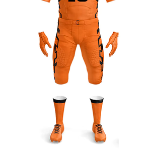 Uniforme de football américain de qualité supérieure, personnalisable, faible MOQ, 100% polyester, uniforme de football américain sur mesure - Product Image 5