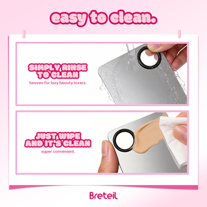 Nouvelle palette de maquillage professionnelle en acier inoxydable pour fards à paupières et fond de teint liquide, spatule de fond de teint, outil de maquillage en gros - Product Image 6