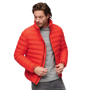 Blousons d'hiver matelassés en duvet noir à capuche pour hommes, personnalisables avec logo, en nylon, pour l'extérieur, vente en gros - Product Image 2