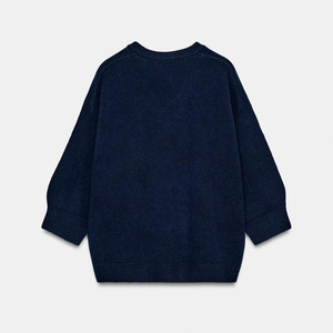 Custom Men's Oversized V-Neck 100% Cotton Anti-Wrinkle Breathable <b>Cardigan</b> <b>Sweater</b> with Single Button Closure Long Sleeve - Product Image 2
