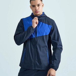 Chaqueta cortavientos de nailon para hombre, ligera, impermeable, estilo urbano, con logotipo personalizado del fabricante OEM premium. - Product Image 1