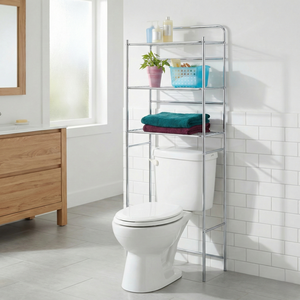 MIT DIY moderno Metal hogar almacenamiento muebles OEM hierro baño estantes esquina inodoro almacenamiento hoteles venta al por mayor de Taiwán - Product Image 5