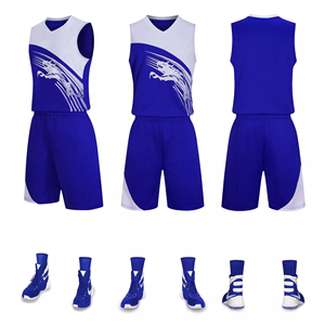 Ensemble short et maillot de basket personnalisable, design respirant, prix abordable, nouveau style, uniforme de basket 100% polyester, en promotion - Product Image 6