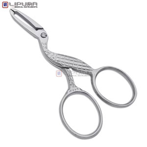 Ciseaux de manucure de précision pour hommes, ultra-affûtés, en acier inoxydable, lames courbées avec pointe fine, design élégant, type beauté - Product Image 4