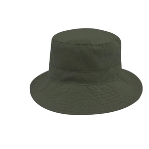 Unisex Khaki Canvas Bucket Hat Adjustable Head Circumference Outdoor Casual Style Spring Summer Adult Wear - Product Image 2