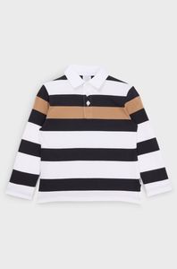 เสื้อโปโลแขนยาวเด็กชาย ผ้าฝ้ายคุณภาพสูง ระบายอากาศได้ดี สวมใส่สบาย สำหรับเด็กชาย รับสกรีนโลโก้ - Product Image 3