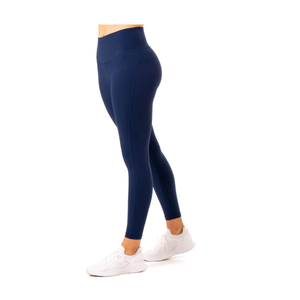 Nouveau style populaire : Leggings de sport taille haute personnalisés, respirants, non tissés, avec poches, très élastiques et agréable au toucher pour femmes - Product Image 6