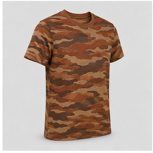 Camiseta de Manga Corta para Hombre con Estampado de Camuflaje Canyon Rust Broken Contour, MTS-CAMO-0007 - Product Image 3
