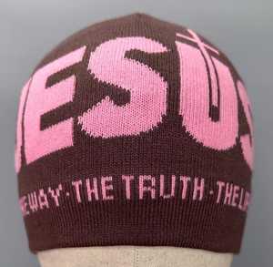 <b>Beanie</b> Hat Unisex Adult Winter Headwear Jacquard Knit Breathable & <b>Waterproof</b> Adjustable Casual 56-58CM - Product Image 2