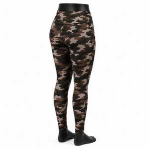 VYRRA INTERNATIONAL Mid Waist Full Length Breathable Stretch Knitted <b>Leggings</b> for Women All Seasons Spandex/<b>Polyester</b> - Product Image 2