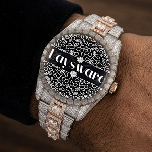 Fournisseur en gros de montres de luxe pour hommes entièrement serties de diamants Moissanite, testées au diamant, montres haut de gamme - Product Image 2