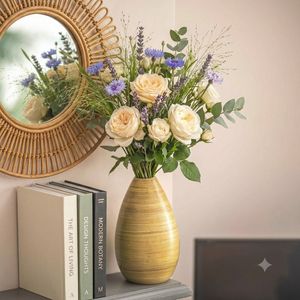 Jarrones de Bambú Natural Hechos a Mano, Porta Flores Decorativos para Decoración del Hogar, Proveedor Mayorista con Servicio Personalizado - Product Image 4