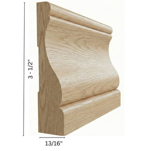 Moulures décoratives en chêne rouge à prix compétitif, écologiques et résistantes à l'humidité pour murs, plinthes et corniches - Product Image 2