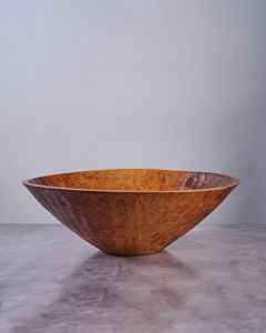 Bol de service rond en bois traditionnel fait main pour servir des aliments et des salades sur la table, vaisselle de cuisine, bols en provenance d'Inde - Product Image 5