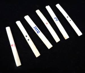 Hand <b>Crafted</b> Early Bone Game Pieces ~ Primitive Game Pieces ~ Handmade Game Pieces ~ Early Dice Bone Pieces ~ <b>Old</b> Gaming Pieces - Product Image 3