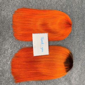 Pelucas Hot Bob de cabello humano, extensiones lisas, coloridas, con raya al medio, súper doble densidad, de 8 a 12 pulgadas - Product Image 4