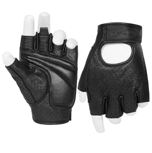 ถุงมือมอเตอร์ไซค์แบบ unisex หนังแท้ สำหรับขับขี่  หน้าจอสัมผัสได้  ระบายอากาศได้ดี  กันลื่น  กันลม  แบบเต็มนิ้ว  คุณภาพสูง - Product Image 1