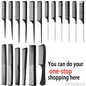 Peine de Pelo Iónico de Plástico para Salón, Precio de Fábrica, Duradero, Ecológico, Cómodo, Tamaño Grande, Estilo Clásico y Moderno para Hombres Adultos - Product Image 6