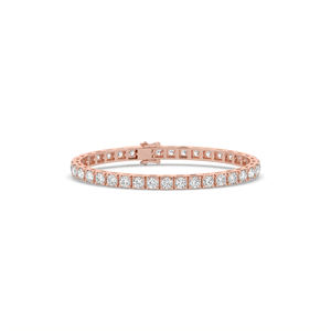 8.51Ct Round Brilliant Lab Grown Diamond Bracelet Unique Lightweight 10KT 14KT <b>Gold</b> Fine Jewelry For Wedding Party Accessory - Product Image 3