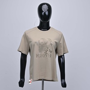Premium Quality Custom Logo Rhinestone Print <b>T</b>-<b>Shirt</b> Womens <b>Sequin</b> Chenille Unique Embroidery Custom Colors Short Sleeve Crew - Product Image 1