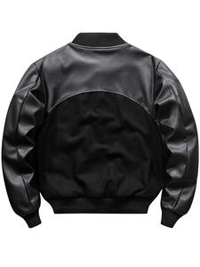 Nuevas Chaquetas Universitarias para Hombre de Talla Grande, Chaquetas con Capucha de Lona Recubierta, Chaquetas Universitarias Lisas al por Mayor para Hombre de Talla Grande - Product Image 2