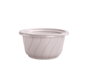 <b>Plastic</b> Spiral Round <b>Tub</b> with Lid 2.7 Liters Eco-Friendly Durable Portable Home Use - Product Image 2