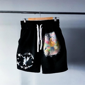 Pantalones Capri Casuales para Hombre, de Felpa de 350 g, con Cordón, Anchos y Holgados, con Logotipo Personalizado, Estilo Hip Hop - Product Image 1