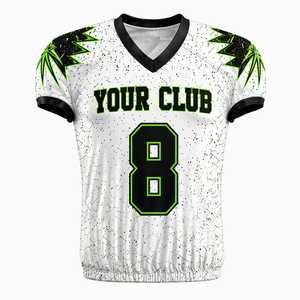Uniforme de Fútbol Americano de Manga Corta, Transpirable, de Talla Grande, con Diseño Personalizado de Alta Calidad, Sublimado o Bordado - Product Image 3