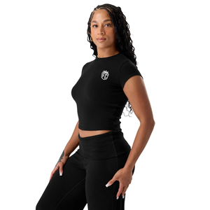 Camiseta Deportiva Cloud Tee para Mujer, Negra, Ultra Suave, Elástica, Corta, para Gimnasio, Entrenamiento, Yoga, Running, Athleisure - Product Image 3