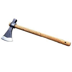 Ascia da Abbattimento Vichinga Multifunzionale per Uso Industriale Fai-da-Te, Manico in <span class=keywords><strong>Legno</strong></span> di Quercia Invertito, Lama in Acciaio Forgiato per Uso Esterno - Product Image 1