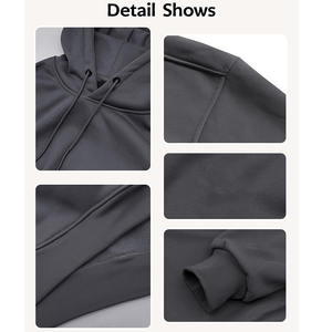 Sweat à capuche avec poche kangourou pour homme, vêtements streetwear, coton mélangé, poids lourd, 100% coton, sweat à capuche de qualité supérieure pour homme - Product Image 5
