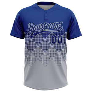 เสื้อเบสบอลซอฟต์บอลแบบแห้งเร็วสองกระดุม ชุดยูนิฟอร์มสั่งทำได้สำหรับเด็ก วัยรุ่น ผู้ชาย ผู้หญิง ชุดทีม - Product Image 2