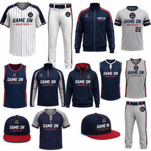 Breathable High Quality <b>Baseball</b> Uniform Short Sleeves Bulk <b>Baseball</b> Uniform Sublimation Sportswear Team - Product Image 6