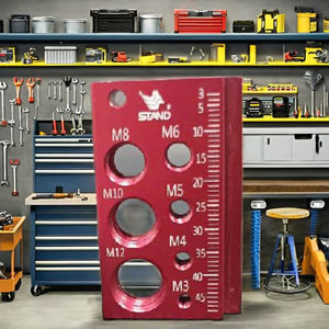 King Trade KT-007 Calibrador de Roscas de Aluminio para 28 Pernos y Tuercas, Verificador de Roscas de Pernos y Tuercas, Anodizado Mate, ISO Métrico - Product Image 6