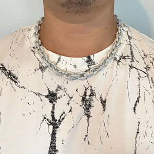Real Silver VVS Moissanite Oval Link <b>Chain</b> Necklace <b>Iced</b> <b>Out</b> Oval Paperclip Link Choker Hip Hop Jewelry Pass Diamond Tester - Product Image 5